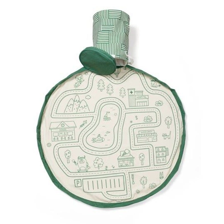 Play&Go SOO Kosz na Zabawki i Mata do Zabawy 2w1 Roadmap