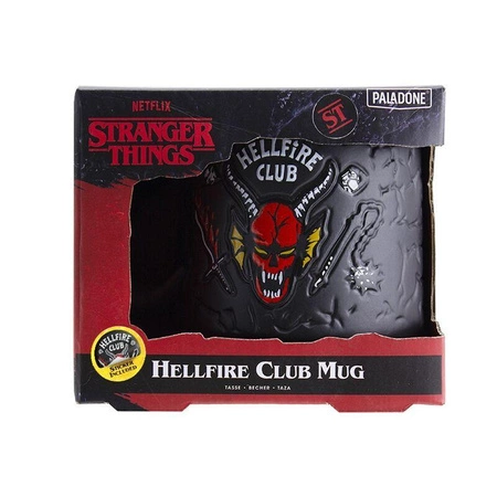 Kubek tłoczony Stranger Things Hellfire club - Demon