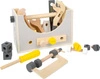 Drewniany zestaw narzędzi w skrzynce z uchwytem Miniwob 11809-Small Foot, majsterkowanie i narzędzia do majsterkowania