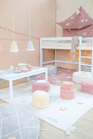 Lorena Canals Dywan bawełniany/Pufa Lou Ø 120 cm