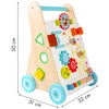 Drewniany chodzik pchacz wózek edukacyjny ECOTOYS