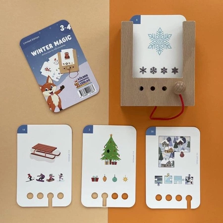 WiemTo Pudełko i 6 Zestawów Kart. Zestaw dla dzieci 3-4 Latka