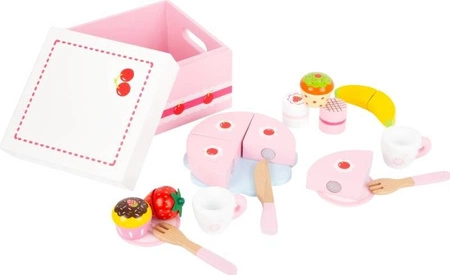 Zestaw do zabawy Owocowe przyjęcie z tortem 11796-Small Foot, zabawki drewniane dla dzieci