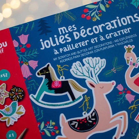 Auzou Zestaw DIY do tworzenia ozdób choinkowych Magiczna zima 16105