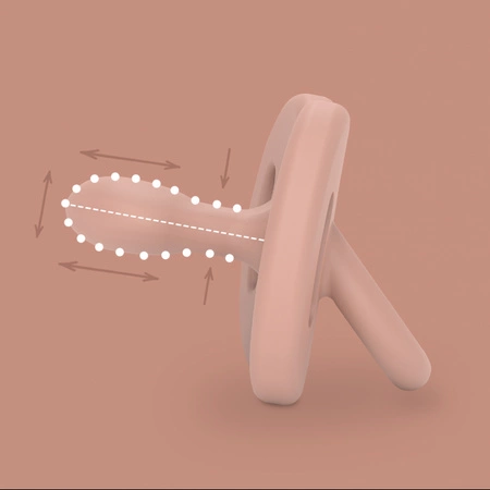 Smoczek 100% silikonowy 6-18m fizjologiczny sx pro colour essence cielisty Suavinex