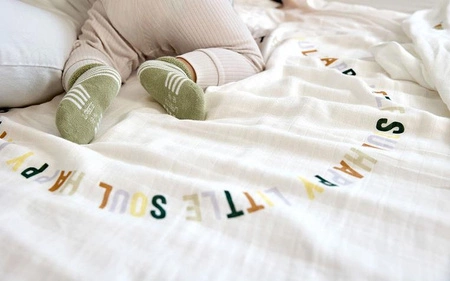 Lassig Bambusowy otulacz kocyk 80x80cm zestaw 3 szt. Happy Fruits Lemon