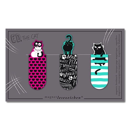 Zakładki magnetyczne - Kot Ed