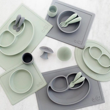 EZPZ Silikonowa myjka czyścik do naczyń bez bakterii szary