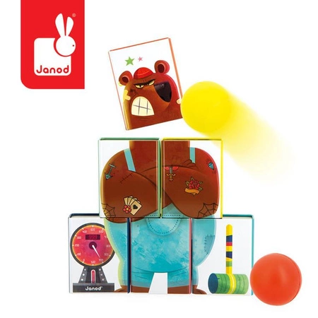 Metalowe puszki do zbijania Niedźwiedź Applepop 3+, Janod