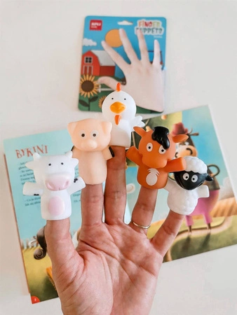 Pacynki na palce Apli Kids - Farma