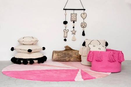 Lorena Canals Kosz dekoracyjny Tassels Fuchsia