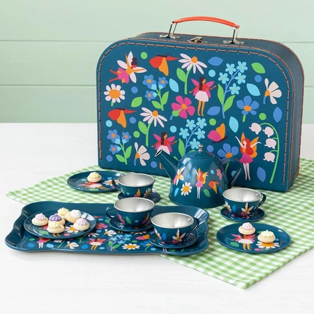 Zestaw do herbaty, metalowy, Wróżki, Rex London