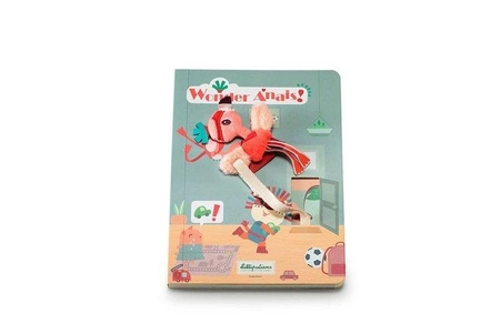 LILLIPUTIENS Książeczka przygodowa z mini-przytulanką kartonowa „Anais superbohaterka” 2 l+