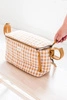 3 Sprouts Organizer Do Wózka Quilted Gingham Mustard Print