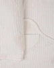 Lodger Otulacz niemowlęcy z dzianiny prążkowanej bawełniany biały Seersucker Cloud Dancer