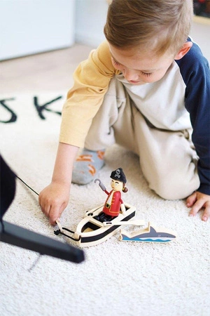 Drewniane laleczki Piraci Small Foot 12412 z giętkimi kończynami