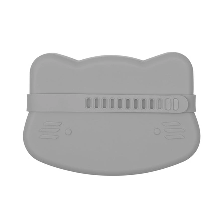 Zamykany silikonowy pojemnik Kotek We Might Be Tiny - Dark Grey