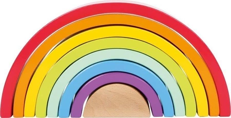 Tęcza - zabawka motoryczna, 6969-Small Foot, zabawki drewniane