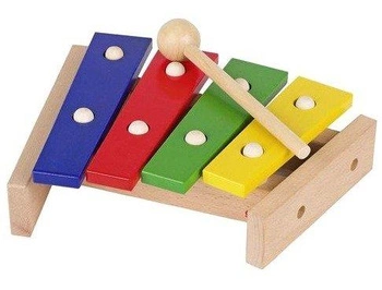 Cymbałki drewniane dla najmłodszych 61995-Goki, instrumenty muzyczne dla dzieci