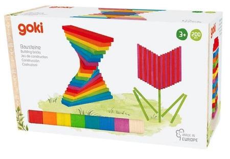 Tęczowe klocki konstrukcyjne 58470-goki, zabawki zręcznościowe