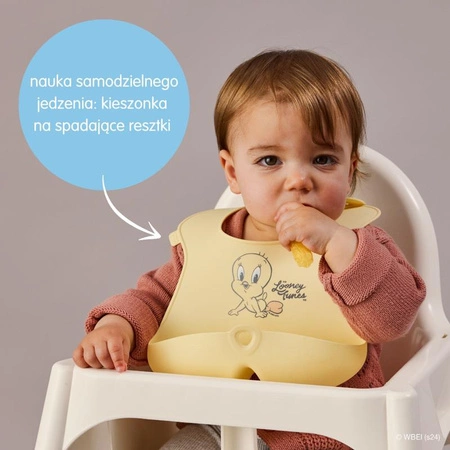 Looney Tunes by b.box, Śliniak z otwartą kieszonką