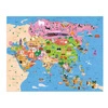 Mudpuppy Puzzle konturowe Mapa Azji 70 elementów 5+