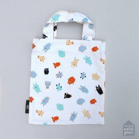 Torebka tote MINI na zakupy, Doudous, Puchaci Przyjaciele | Maison Petit Jour®