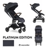 Easywalker Jackey Special Edition Kompaktowy, samoskładający się wózek spacerowy z torbą transportową Platinum