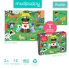 Mudpuppy Puzzle obserwacyjne Dzień z pieskami 12 elementów 2+