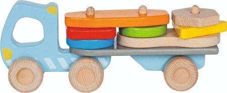 Ciężarówka z przyczepą 55859- Goki, układanki na palikach