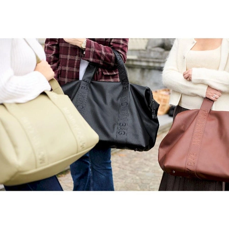 Childhome Torba Mommy Bag Signature Vegan Leather Black