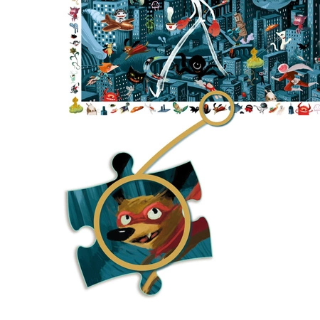 Puzzle obserwacja MIASTO NOCĄ 100 el. DJ07461