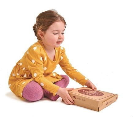 Drewniana pizza z dodatkami na rzepy, Tender Leaf Toys