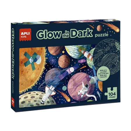 Puzzle świecące w ciemności Apli Kids - Układ słoneczny 5+