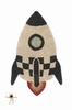 Dywan bawełniany Rakieta do prania w pralce, "Mom, I want to be an astronaut" Lorena Canals