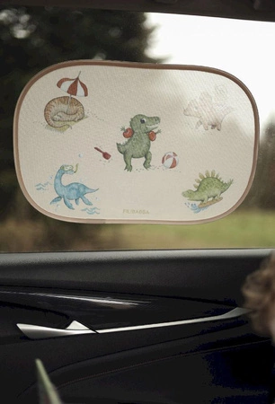 Filibabba Osłony przeciwsłoneczne do samochodu 2 szt. Dino Beach