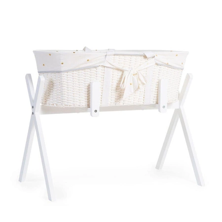 Childhome Stojak Tipi do kosza Mojżesza White
