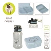 Lassig Zestaw na lunch Lunchbox + Tritanowa butelka - bidon 460 ml About Friends Dinozaur