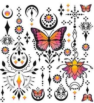 Naprasowywanki motyle wzory