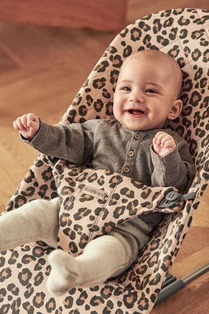 BABYBJORN - leżaczek BLISS COTTON, Beż/Leopard