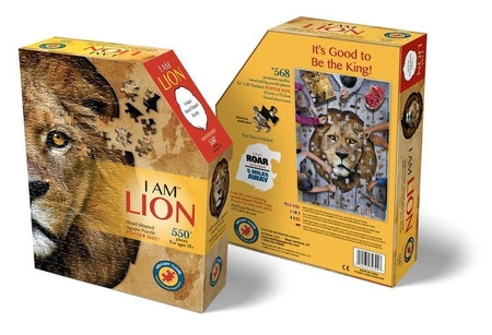 MADD CAPP, Puzzle konturowe I AM - Lew 550 elem.