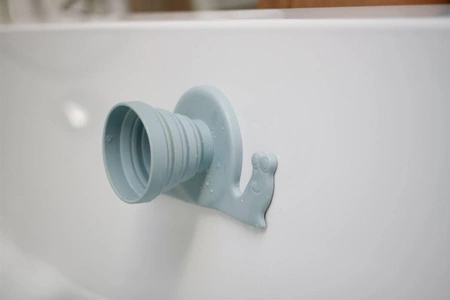 Silikonowa Miarka Ślimak Scrunch - Ciemny Szary