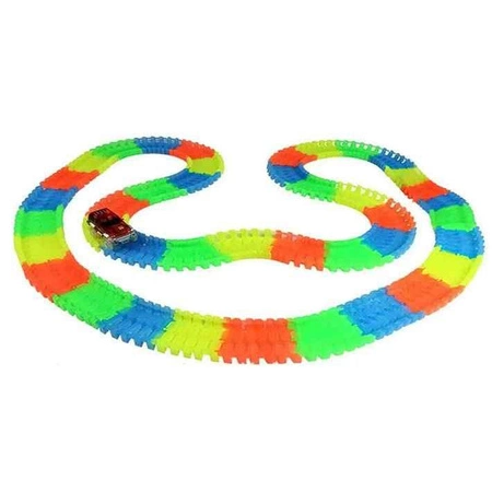 WOOPIE Tor Samochodowy Świecący 2 Autka 5,5 m 458 el.