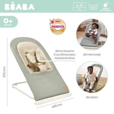 Beaba Leżaczek składany Eazy Relax Lichen