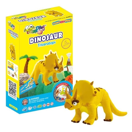 Jumping Clay | Zestaw kreatywny Dinozaur - Triceratops