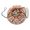 Play&Go Worek na Zabawki i Mata do Zabawy 2w1 Stripes Brown