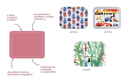 Taca do serwowania posiłków, Pojazdy Budowlane | Maison Petit Jour®