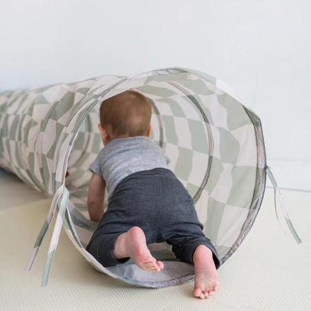 3 Sprouts Tunel do Zabawy Checkerboard Green