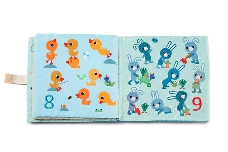 LILLIPUTIENS Miękka książeczka edukacyjna do nauki liczenia 1, 2, 3... 18 m+