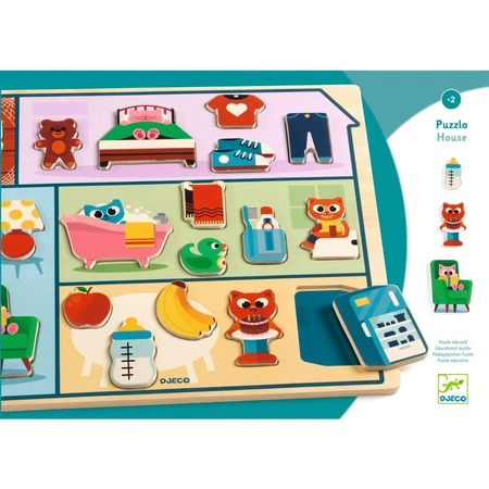 Drewniana łamigłówka DOM DJ01834